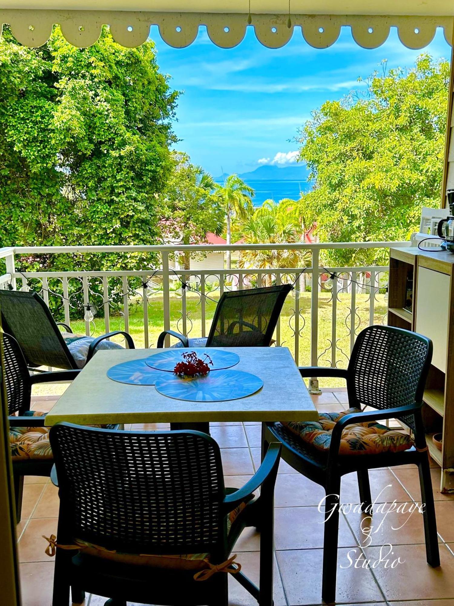 Vue Exclusive Mer Et Volcan, Village Vacances Avec Plage Et Piscine, Les Gwadastudios Sainte-Anne  Exteriér fotografie