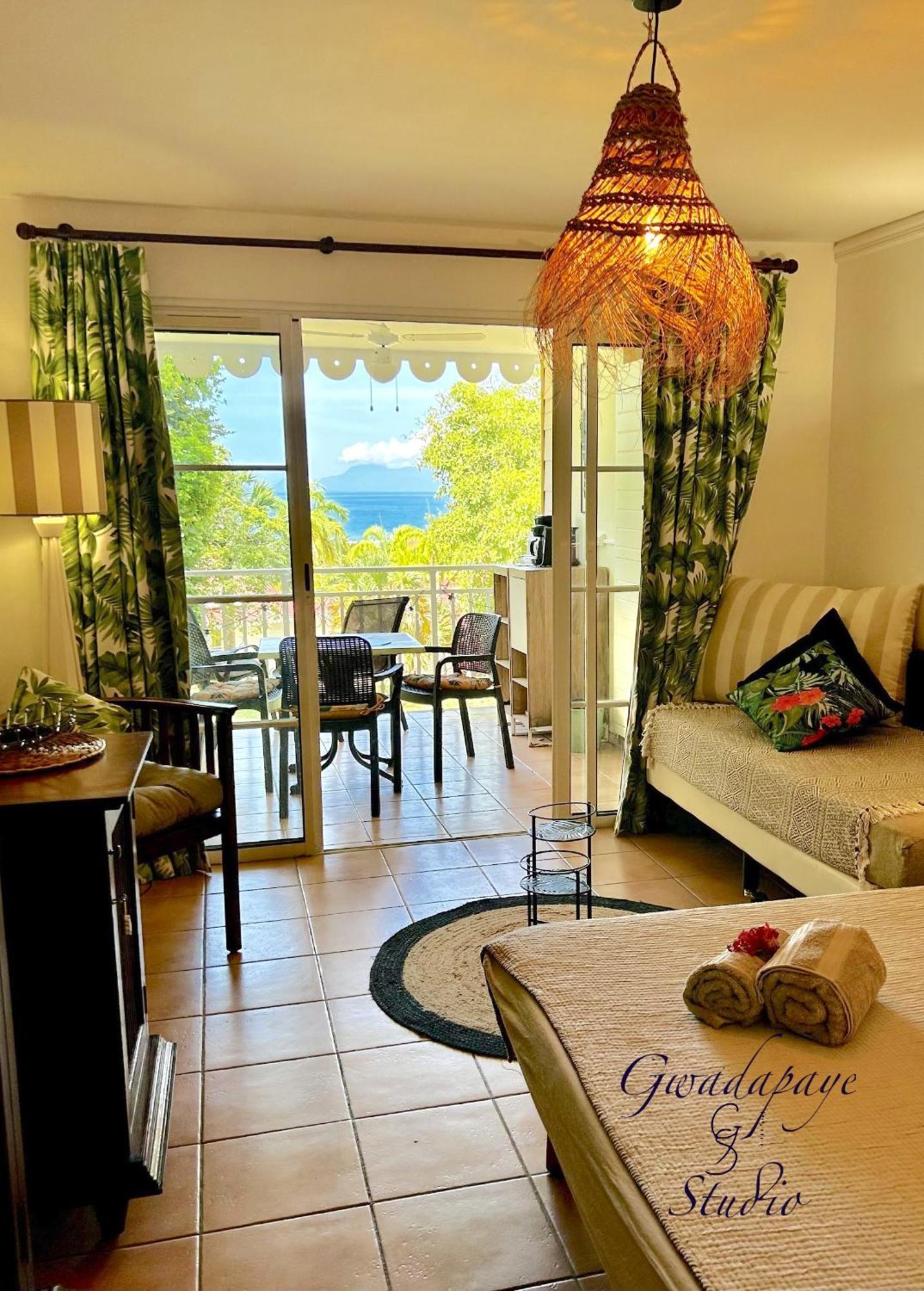 Vue Exclusive Mer Et Volcan, Village Vacances Avec Plage Et Piscine, Les Gwadastudios Sainte-Anne  Exteriér fotografie
