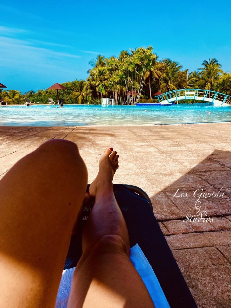 Vue Exclusive Mer Et Volcan, Village Vacances Avec Plage Et Piscine, Les Gwadastudios Sainte-Anne  Exteriér fotografie